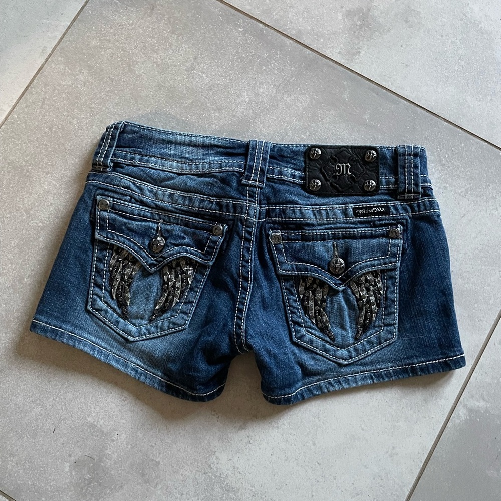 Miss Me embellished jean shorts